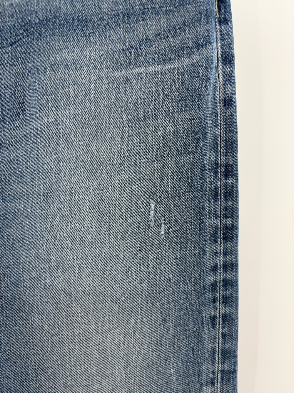 Moussy Light Vintage Denim Avenal tapered mid rise blue cropped Jeans size 34 - Picture 6 of 16